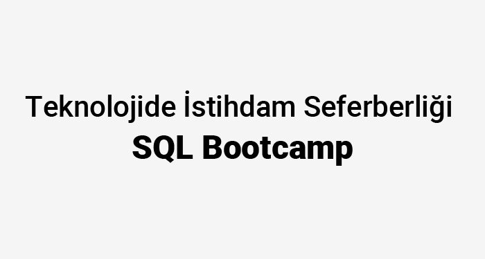 Teknolojide İstihdam Seferberliği-SQL Bootcamp