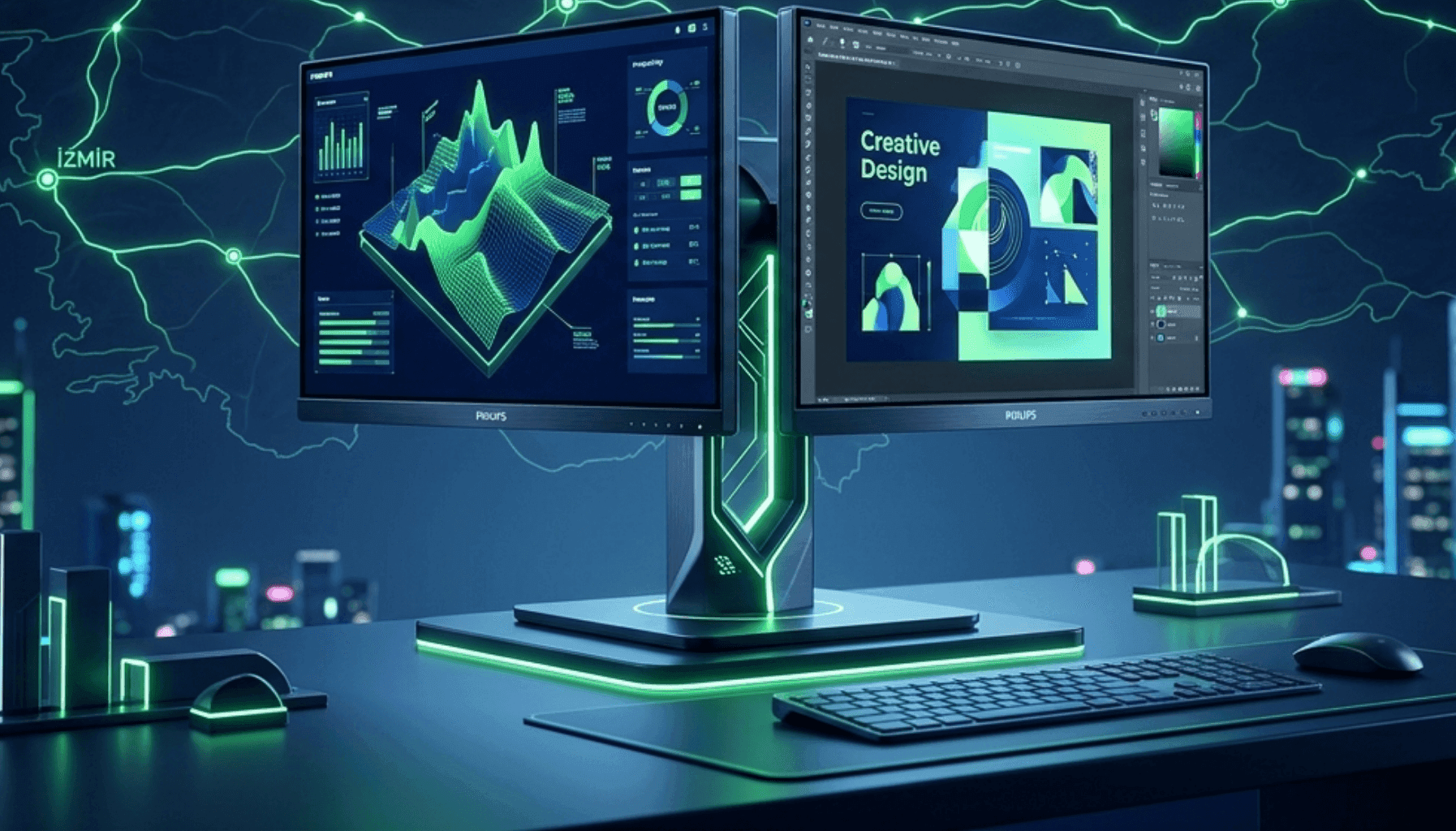 Sektörde Devrim: Philips Çift Taraflı Monitör Türkiye’de!