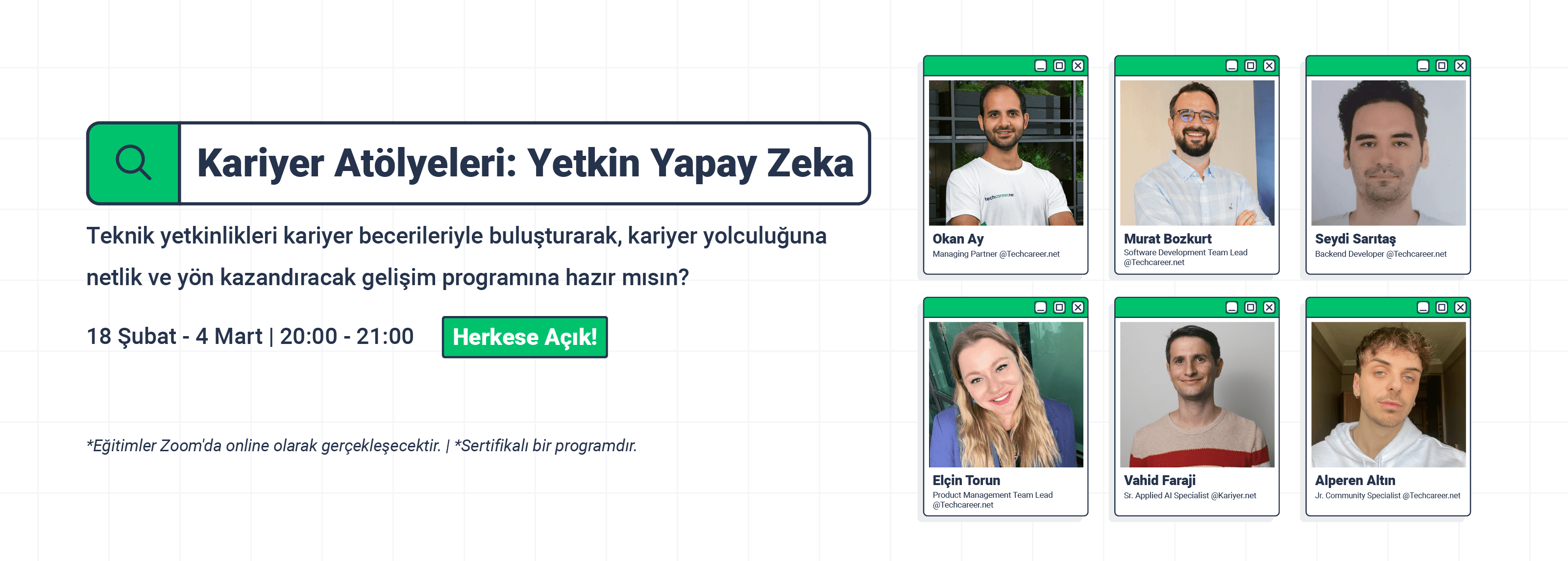 Kariyer Atölyeleri: Yetkin Yapay Zeka ile fark yaratmaya hazır mısın?